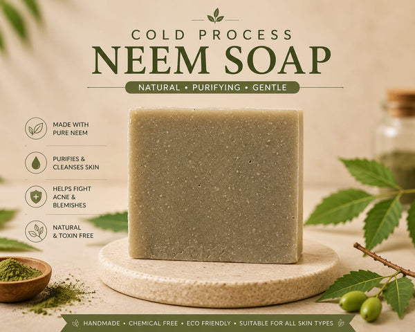 COLD PROCESS NEEM SOAP (set of 2)